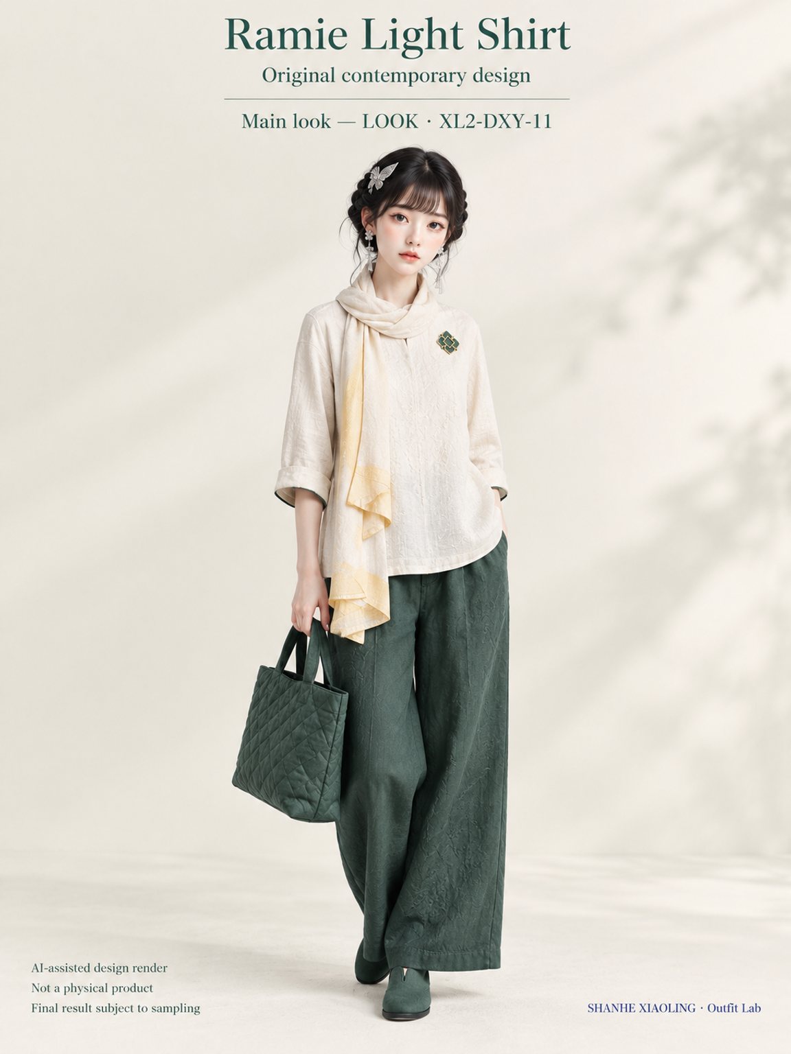 Ramie Light Shirt — Woven · Quilted · Mixed — Cotton-linen · Wool · Twill · Yarn + cloth · Quilted cotton · Wadding