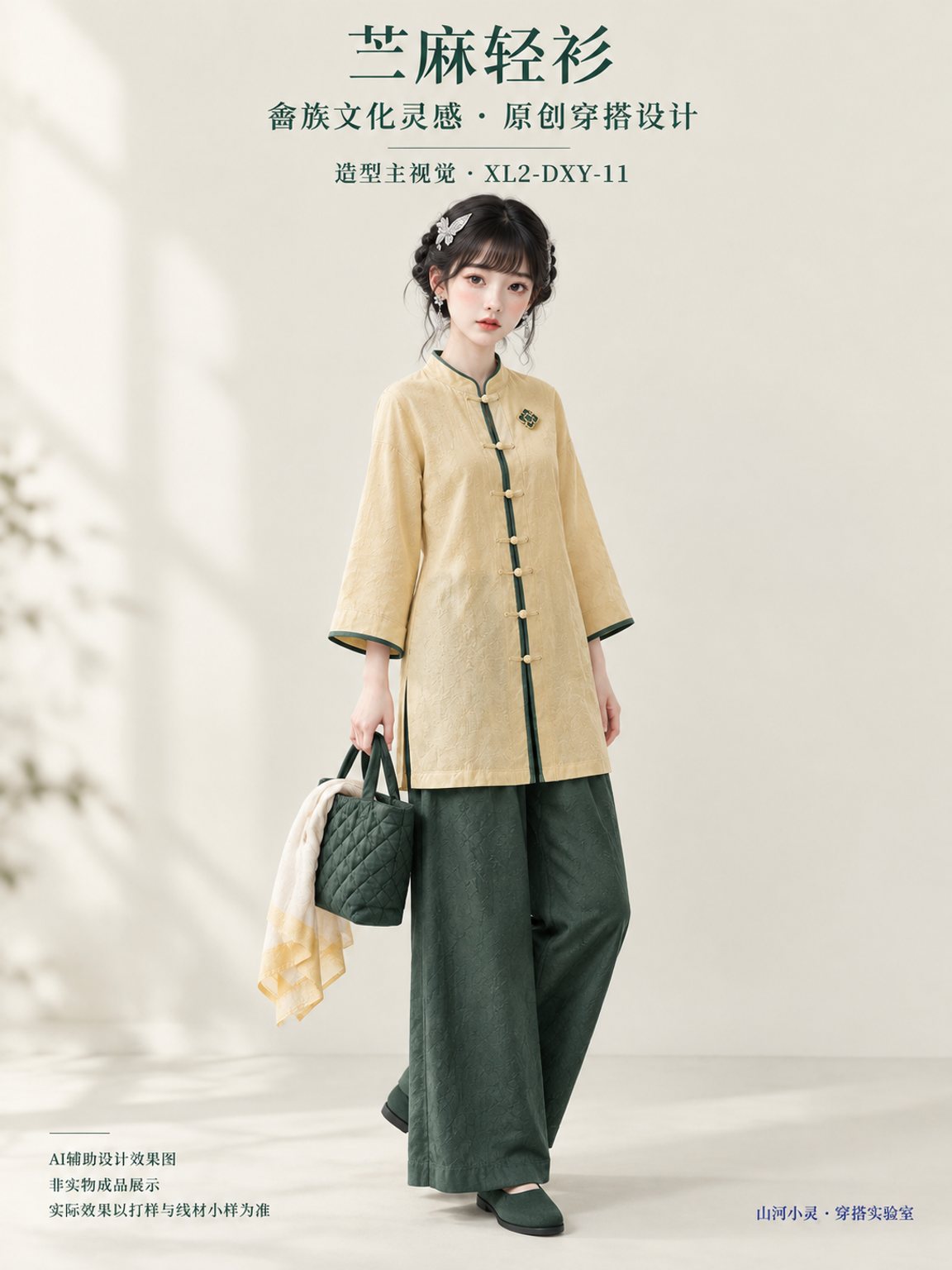 苎麻轻衫｜畲族 · 凤凰霓裳｜梭织 · 混材 · 绗缝｜棉麻 · 羊毛呢 · 斜纹布 · 纱线＋布料 · 绗缝棉 · 填充