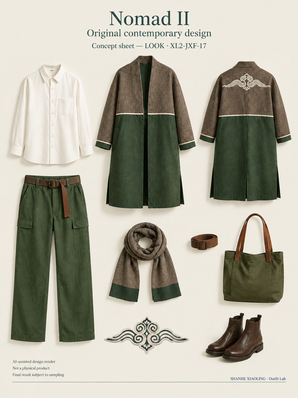 Nomad II — Woven · Mixed — Yarn + cloth · Cotton-linen · Wool · Twill