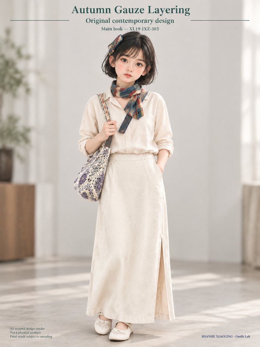 Autumn Gauze Layering — Woven · Lace/Gauze — Lace · Gauze · Cotton-linen · Wool · Twill