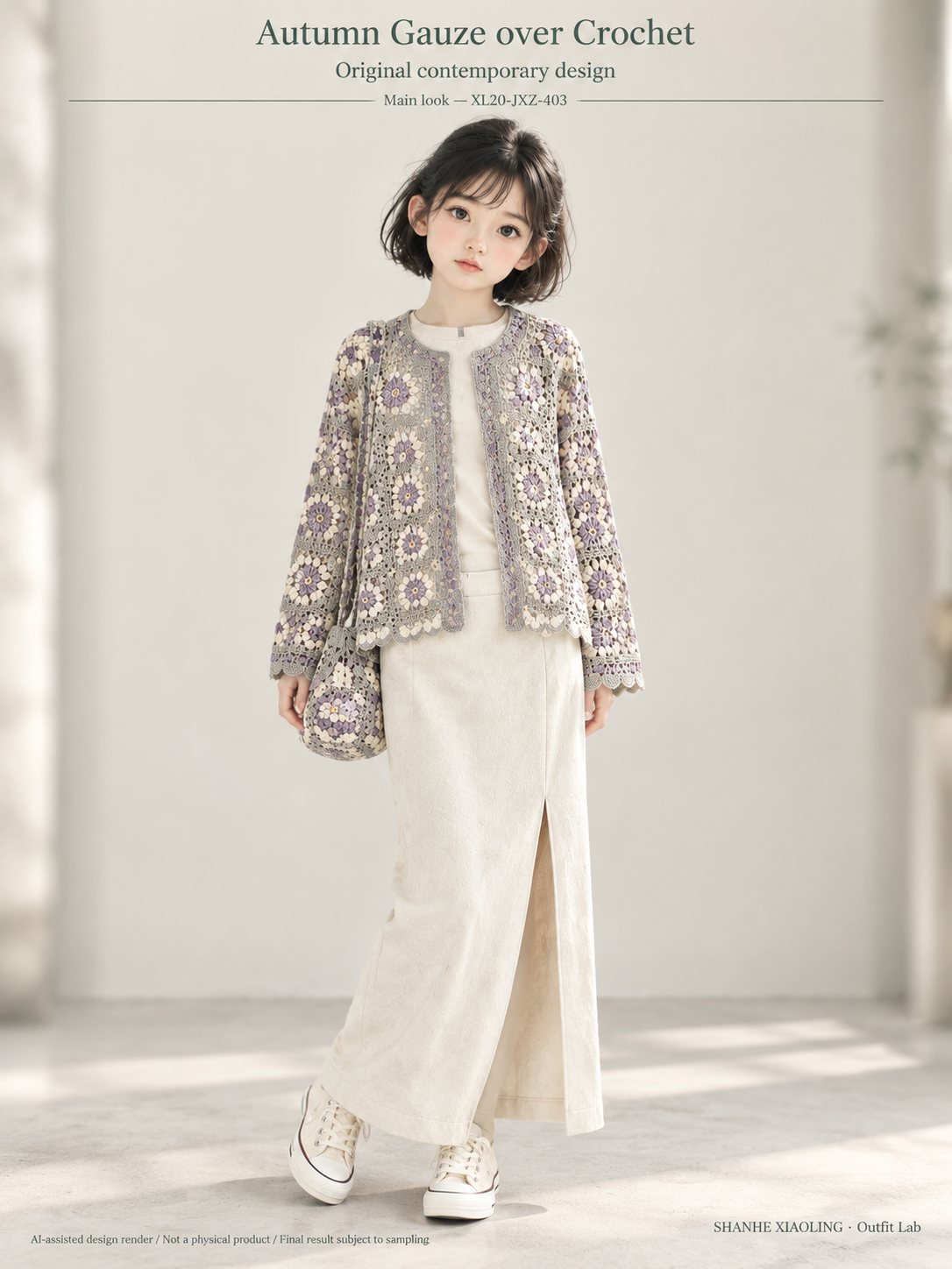Autumn Gauze over Crochet — Woven · Lace/Gauze — Cotton-linen · Wool · Twill · Lace · Gauze