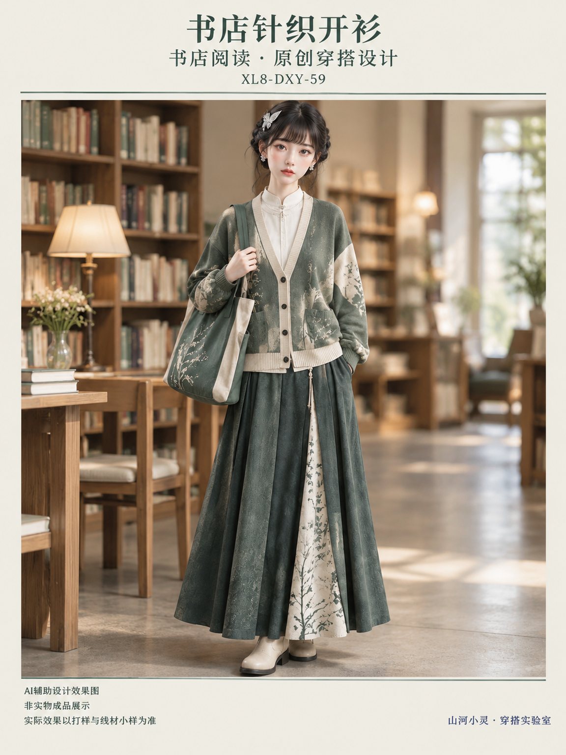 书店针织开衫｜畲族 · 凤凰霓裳｜梭织 · 混材 · 刺绣 · 绗缝｜棉麻 · 羊毛呢 · 斜纹布 · 纱线＋布料 · 绣线 · 底布 · 绗缝棉 · 填充