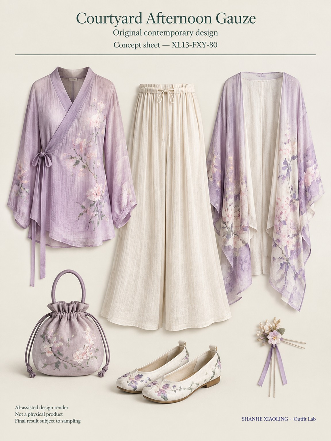 Courtyard Afternoon Gauze — Woven · Lace/Gauze — Lace · Gauze · Cotton-linen · Wool · Twill