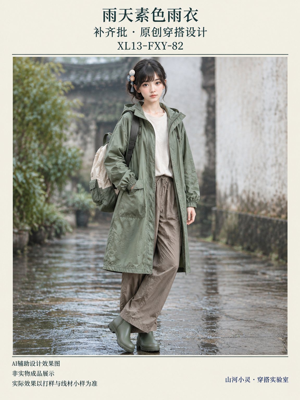 雨天素色雨衣｜藏族 · 高原路标｜梭织 · 混材 · 蕾丝薄纱｜棉麻 · 羊毛呢 · 斜纹布 · 纱线＋布料 · 蕾丝 · 薄纱